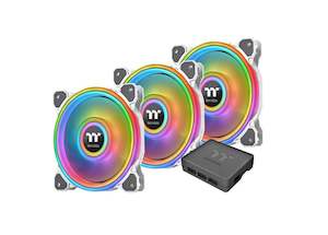 Thermaltake Riing Quad 14 Premium Edition A-RGB  Fan - White (3 Fan Pack)