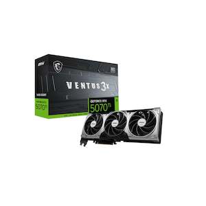 Graphics Cards: MSI NVIDIA GeForce RTX 5070 Ti VENTUS 3 X OC 16GB GDDR7 Graphics Card