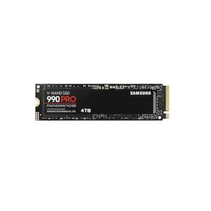 Storage: Samsung 990 Pro 4TB M.2 NVMe Internal SSD - Up to 7450MB/s Read - Up to 6900MB/s Write