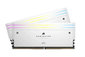 Corsair DOMINATOR TITANIUM 64GB (2X32GB) DDR5 6000MT/s CL30 White Desktop Memory