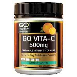GO Vitamin C 500mg Chewable Tablets - Go For Health