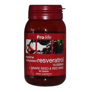 Resveratrol 10,000mg 60 tablets - Go For Health