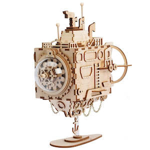 Christmas Wish List: Robotime 3D Wooden Puzzle Music Box Robot Submarine