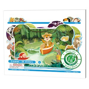 Robotime Static Sticker: Robotime Static Sticker Animal World