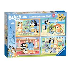 Blackfridayfeatured: Ravensburger Bluey Gotta Be Done! Puzzle 4x42pc