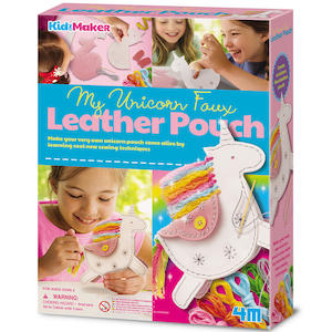 4m: 4M Make Your Own Unicorn Faux Leather Pouch