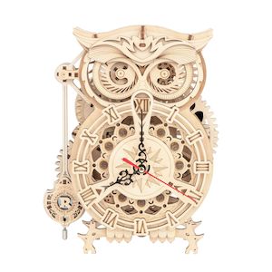 Rokr: Robotime ROKR Mechanical Gears -Owl Clock