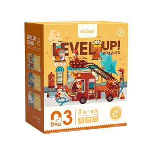 Mideer Level Up! Puzzles Level 3 Busy Community Helpers