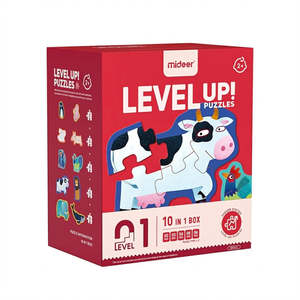 Mideer Level Up! Puzzles Level 1 Farm Animals