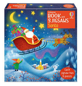 Usborne: Usborne Book and 3 Jigsaws: Santa