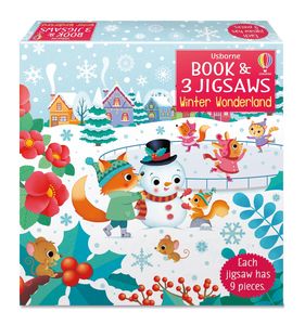 Usborne Book and 3 Jigsaws Winter Wonderland