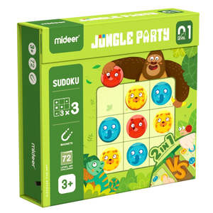 Mideer Jungle Party – Magnetic Sudoku Puzzle Game (Level 1)