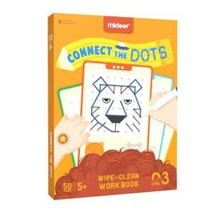 Generaltoys: Mideer Connect the Dots – Wipe-Clean Workbook - Level 3