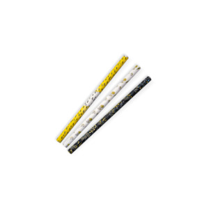 10mm Compostable Paper Straw Jumbo - Art Series 2500 pcs