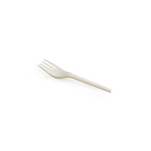 6" PLA Bio Fork - White 1000 pcs