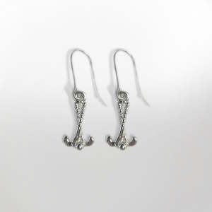 Accessories: Earrings Drop Crossed Sticks - SS