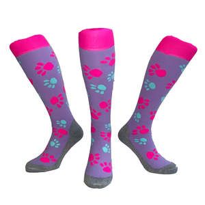 Socks: Fun Socks Paws Pastel