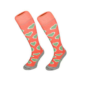 Fun Socks Green Heart