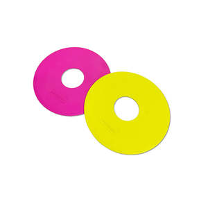 Cones Training Aids: Flat Rubber Marker Circle - 12 Pack