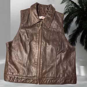 Sale: L Sport Leather Vest Size Small