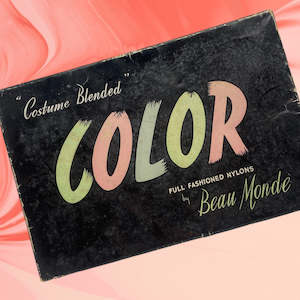 Beau Monde Full Fashion Blue Nylon Stockings Size small