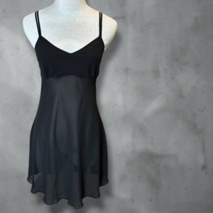 N Z Made: Sabrina Black Mini Dress Size Small