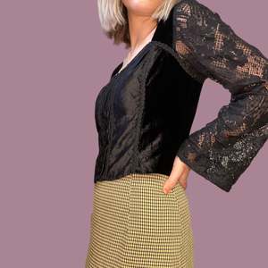 All: Geraldine Velvet crop Size 10/12