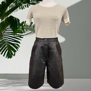 Street Style Leather Shorts Size 10