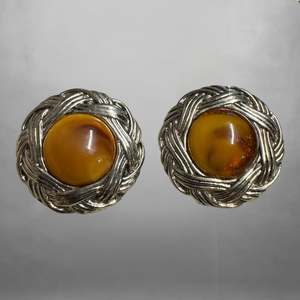 Amber 80’s Earrings