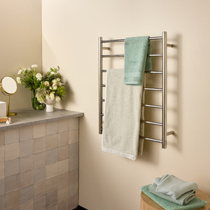Heated Towel Rails: Straight 7 Bar Towel Warmer