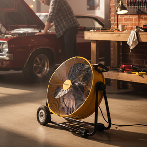 60cm High Velocity Workshop Floor Fan