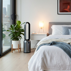 Cooling: 88cm Bladeless Tower Fan with WiFi/Smart Home