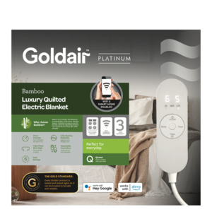 Bamboo Electric Blanket with WiFi/Smart Home - Queen