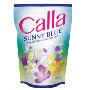 Cosmetic Household: Calla Sunny Blue Liquid Fabric Conditioner 1L