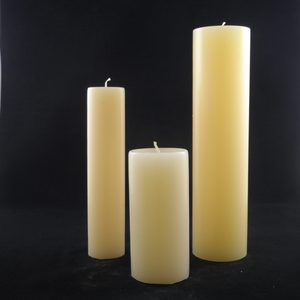 Festival Junior Candle-Cream-65x140mm (Short candle in middle). Made in NZ - Gol&hellip;