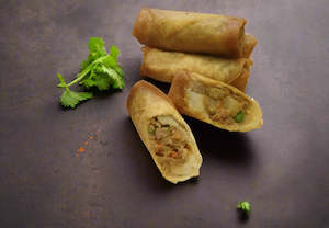 Spring Rolls: Butter Chicken Spring Roll
