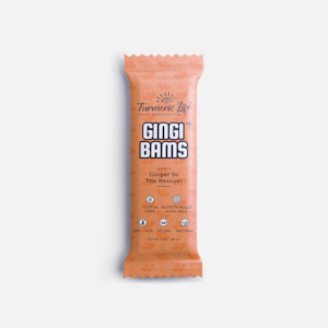 Turmeric Life For People: SALE GingiBams Bar- Best Before 01/25