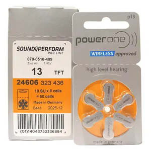 Power One Hearing Aid Batteries size 13