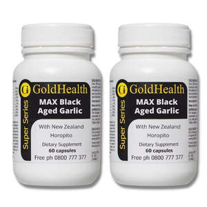 Mental Clarity And Focus: Twin Pack - Aged Black Garlic with NZ Horopito