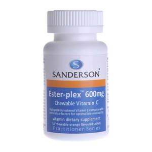 Sanderson: Ester-plex Vitamin C 600mg Orange Chewable (Sandersons)