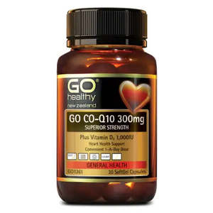 Go Healthy: Co Enzyme Q10 300mg & Vitamin D3 (Go Healthy NZ)