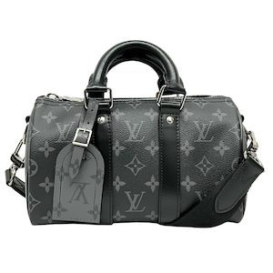 Louis Vuitton Monogram Eclipse Keepall Bandoulière 25 Bag (Viewing by App Only)