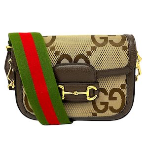 Designer Bags: Gucci Jumbo GG Horsebit 1955 Shoulder Bag
