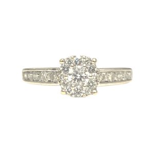 Diamond 0.76ct Ring In 14K White Gold