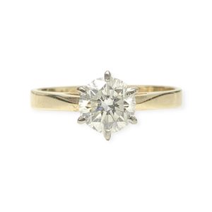 Products: Diamond 0.90ct Ring in 18K White and Yellow Gold