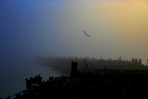 Products: Sumpter Wharf in Fog – colour – GoldingArts