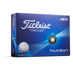 Titleist 2025 Tour Soft Aim 360° Golf Balls | White