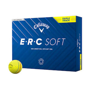 Golf Balls: Callaway 2025 ERC Soft Triple Track Golf Balls | Yellow