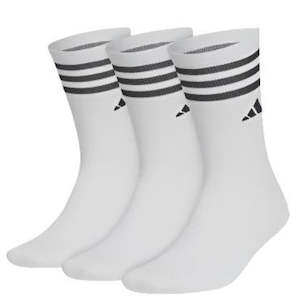 Adidas Men’s Golf Crew Socks | White | 3-Pack
