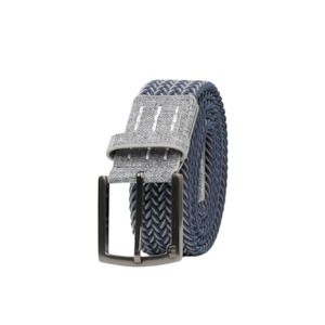 TravisMathew Cheers 2.0 Stretch Woven Belt | Blue/Grey